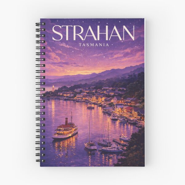 Item preview, Strahan Tasmania Macquarie Harbour Sunset Waterfront Boats designed and sold by Aryabek.