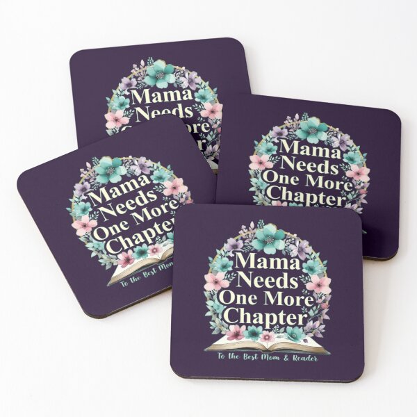 Item preview, Mama Needs One More Chapter Floral Book Lover Design designed and sold by Syrupulse.