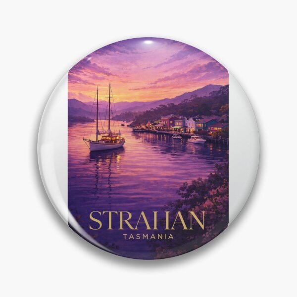 Item preview, Strahan Tasmania Macquarie Harbour Evening Reflections Waterfront Village designed and sold by Aryabek.
