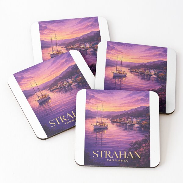 Item preview, Strahan Tasmania Macquarie Harbour Evening Reflections Waterfront Village designed and sold by Aryabek.