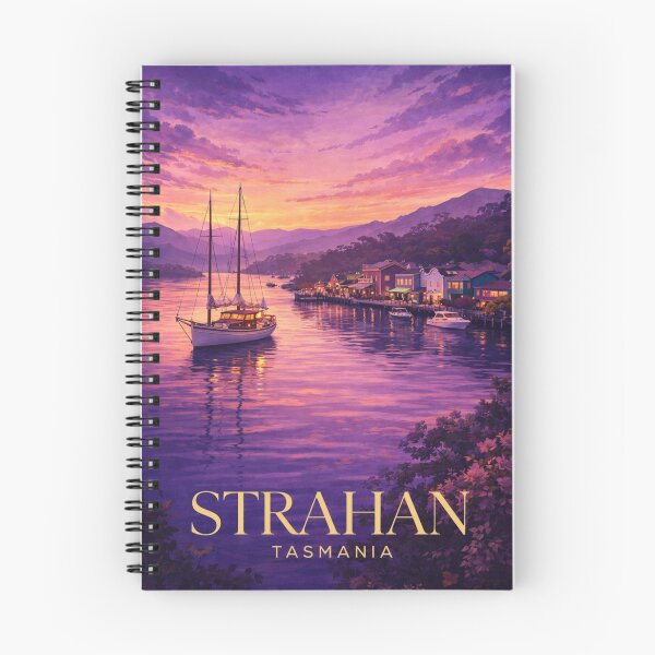 Item preview, Strahan Tasmania Macquarie Harbour Evening Reflections Waterfront Village designed and sold by Aryabek.