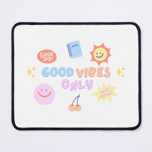 Item preview, "Good Vibes Only" Cute Happy Aesthetic Doodle Design designed and sold by Lemonilla.