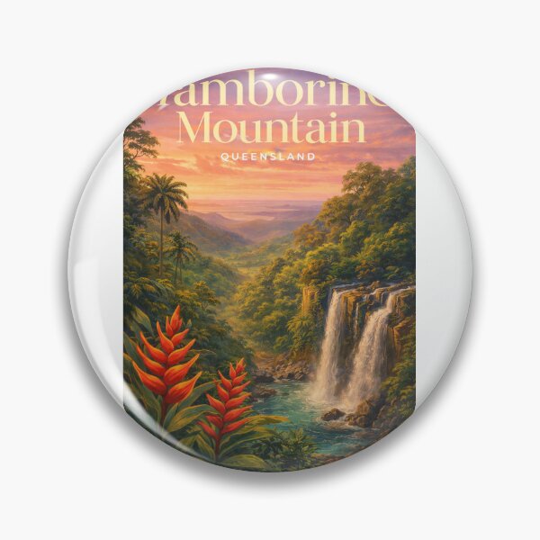 Item preview, Tamborine Mountain Queensland Waterfall Gold Coast Hinterland Scenic Rim designed and sold by Aryabek.