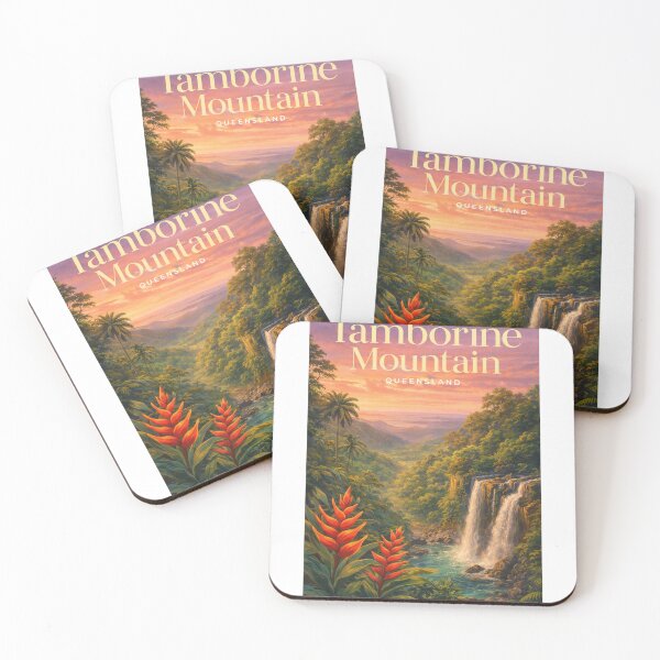 Item preview, Tamborine Mountain Queensland Waterfall Gold Coast Hinterland Scenic Rim designed and sold by Aryabek.