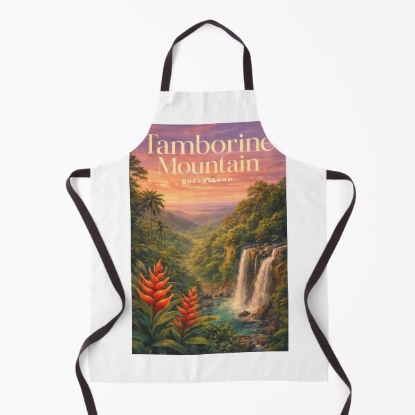 Item preview, Tamborine Mountain Queensland Waterfall Gold Coast Hinterland Scenic Rim designed and sold by Aryabek.