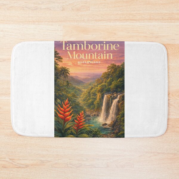 Item preview, Tamborine Mountain Queensland Waterfall Gold Coast Hinterland Scenic Rim designed and sold by Aryabek.