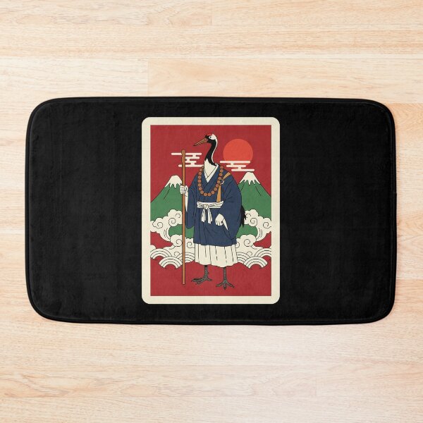 Item preview, Samurai Crane Japanese Art Zen Mountain Sunset designed and sold by JordynLadukeg65.