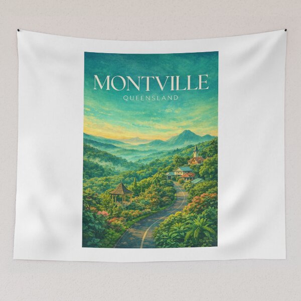 Item preview, Montville Queensland Sunshine Coast Hinterland Scenic Village Blackall Range designed and sold by Aryabek.