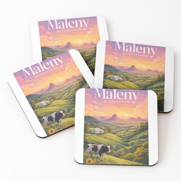 Item preview, Maleny Queensland Glass House Mountains Sunshine Coast Hinterland Dairy Farmland designed and sold by Aryabek.