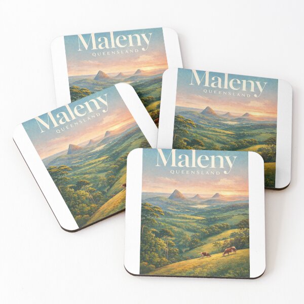 Item preview, Maleny Queensland Glass House Mountains Hinterland Pastoral Landscape designed and sold by Aryabek.