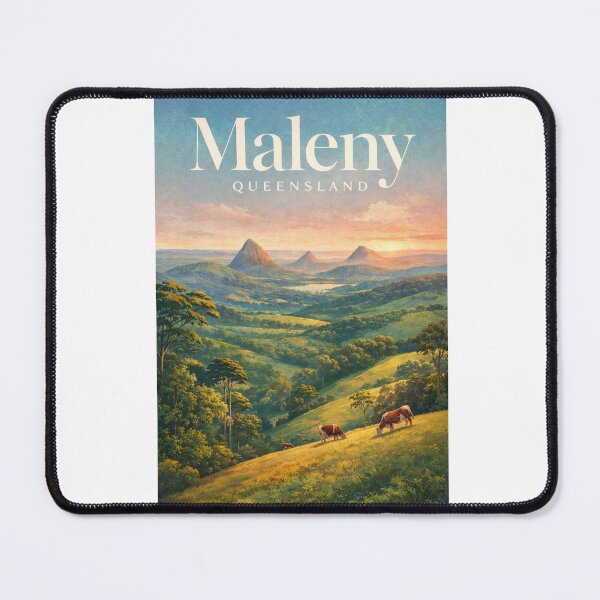 Item preview, Maleny Queensland Glass House Mountains Hinterland Pastoral Landscape designed and sold by Aryabek.