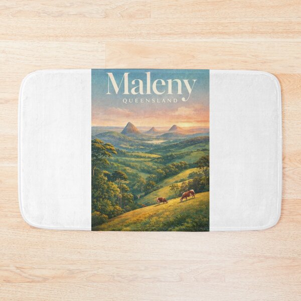 Item preview, Maleny Queensland Glass House Mountains Hinterland Pastoral Landscape designed and sold by Aryabek.
