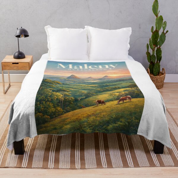 Item preview, Maleny Queensland Glass House Mountains Hinterland Pastoral Landscape designed and sold by Aryabek.