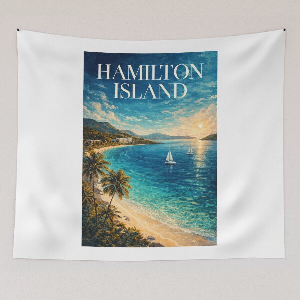 Item preview, Hamilton Island Queensland Whitsundays Great Barrier Reef Tropical Coast designed and sold by Aryabek.