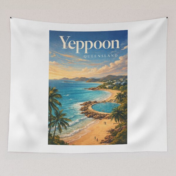 Item preview, Yeppoon Queensland Capricorn Coast Keppel Islands Beach Lagoon Coastline designed and sold by Aryabek.