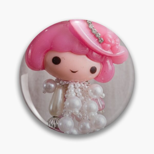 Item preview, Sweet Pink Kawaii Doll Charm – Pearl & Bead Craft Art designed and sold by urvashiagra78.