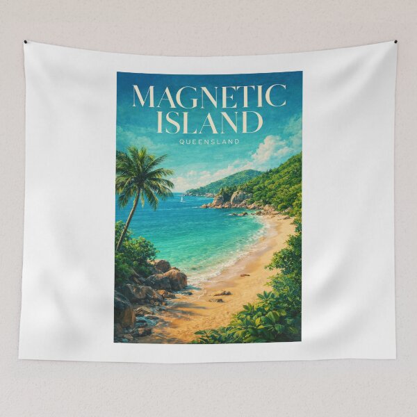 Item preview, Magnetic Island Queensland Coral Sea Tropical Bays Granite Coast designed and sold by Aryabek.
