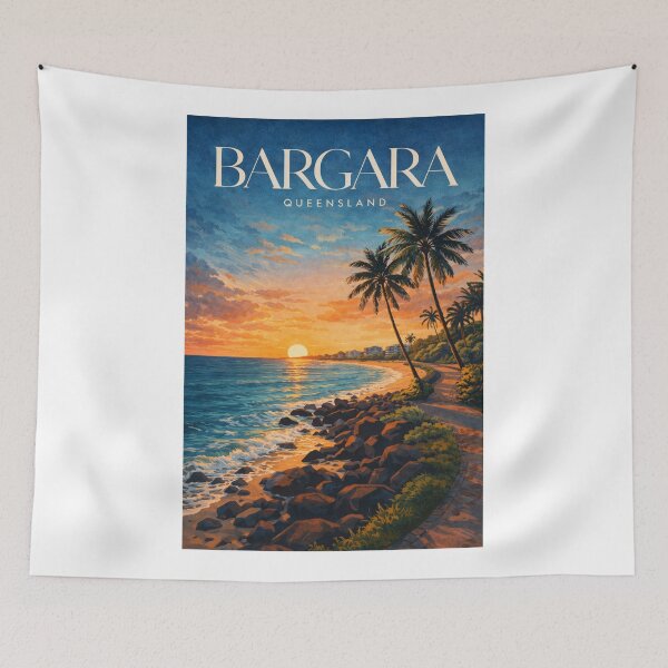 Item preview, Bargara Queensland Coral Coast Bundaberg Beaches Esplanade Sunset designed and sold by Aryabek.
