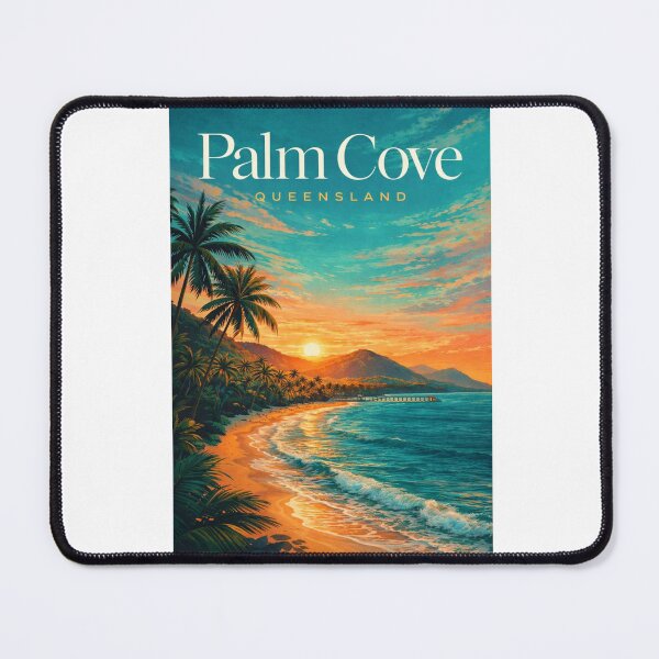 Item preview, Palm Cove Queensland Cairns Coast Jetty Coral Sea Tropical Beach designed and sold by Aryabek.