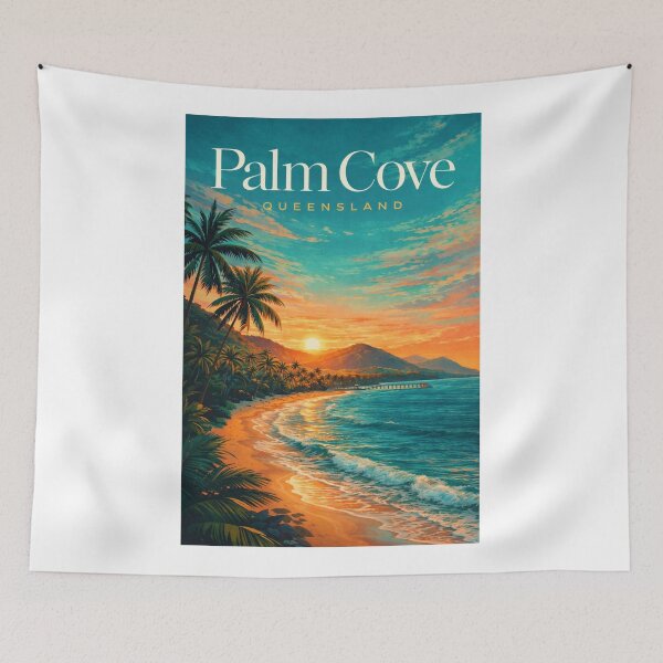 Item preview, Palm Cove Queensland Cairns Coast Jetty Coral Sea Tropical Beach designed and sold by Aryabek.