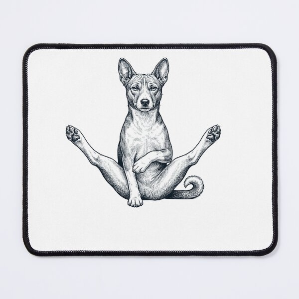 Item preview, Funny Basenji Yoga Pose Dog Mom Lover designed and sold by DoodleTortle.