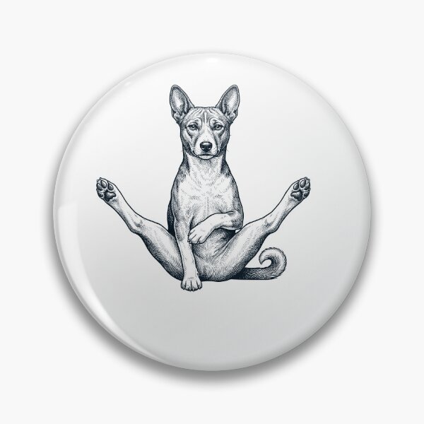 Item preview, Funny Basenji Yoga Pose Dog Mom Lover designed and sold by DoodleTortle.