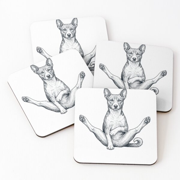 Item preview, Funny Basenji Yoga Pose Dog Mom Lover designed and sold by DoodleTortle.