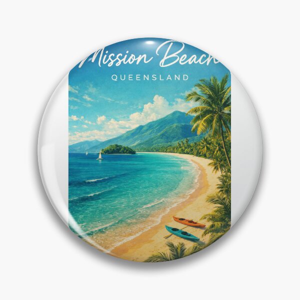 Item preview, Mission Beach Queensland Cassowary Coast Tropical Island Views designed and sold by Aryabek.