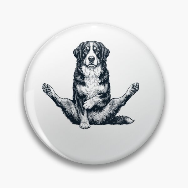 Item preview, Funny Bernese Mountain Dog Yoga Pose Dog Mom Lover designed and sold by DoodleTortle.