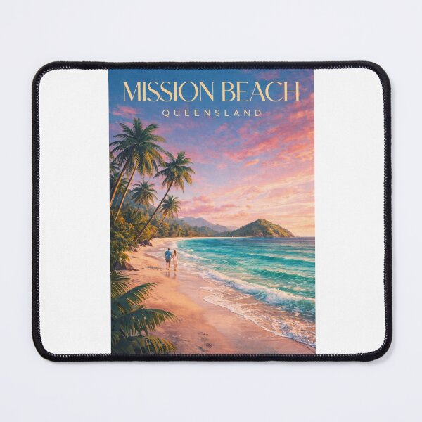 Item preview, Mission Beach Queensland Cassowary Coast Sunset Tropical Shoreline designed and sold by Aryabek.