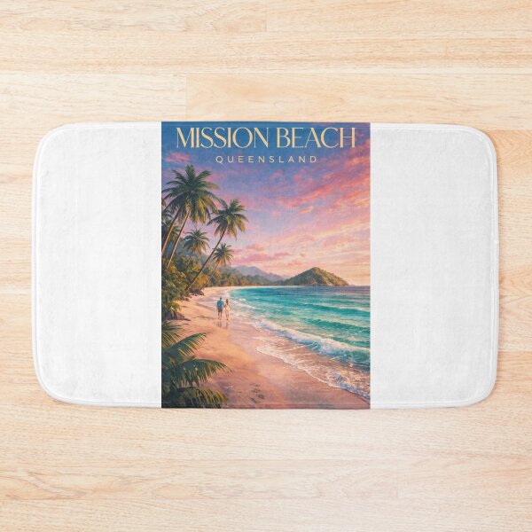 Item preview, Mission Beach Queensland Cassowary Coast Sunset Tropical Shoreline designed and sold by Aryabek.