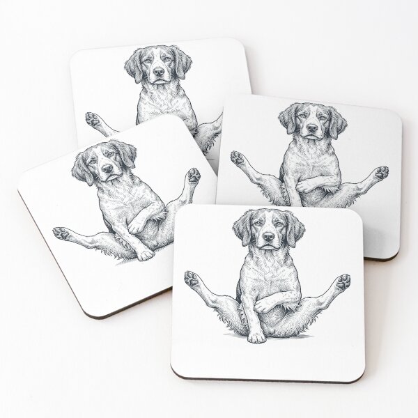 Item preview, Funny Brittany Yoga Pose Dog Mom Lover designed and sold by DoodleTortle.
