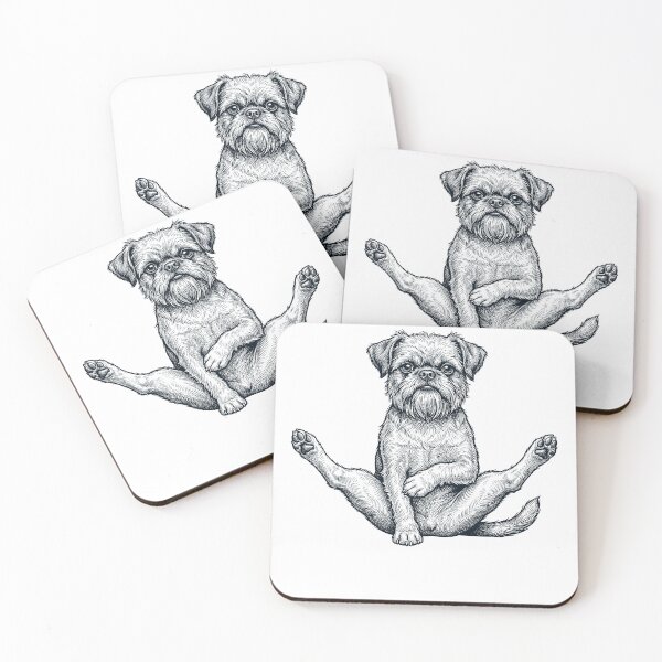 Item preview, Funny Brussels Griffon Yoga Pose Dog Mom Lover designed and sold by DoodleTortle.