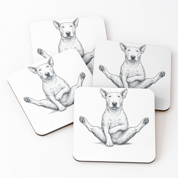 Item preview, Funny Bull Terrier Yoga Pose Dog Mom Lover designed and sold by DoodleTortle.