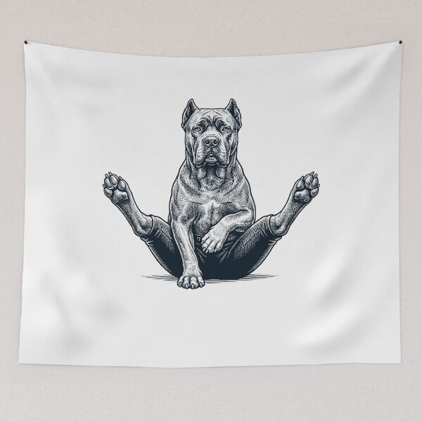 Artikelvorschau, Lustige Cane Corso Yoga-Pose – Hundemama-Liebhaberin entworfen und verkauft von DoodleTortle.