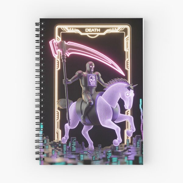 Artikelvorschau, Neon Death – Cyberpunk-Tarot entworfen und verkauft von THEARTCURATİON .