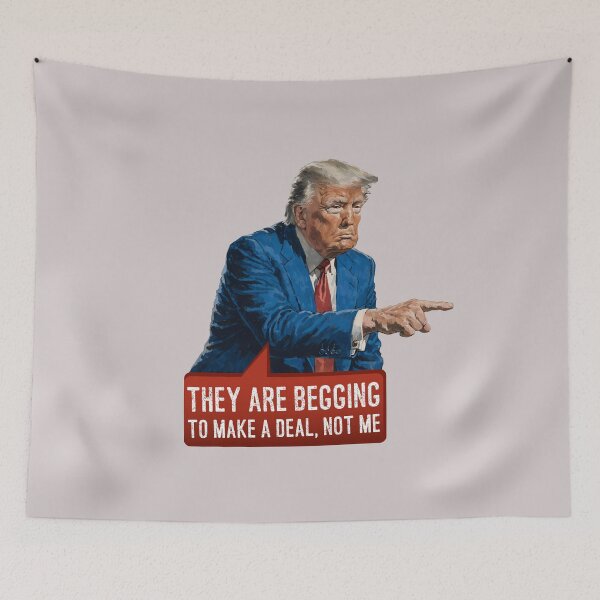 Item preview, "They Are Begging to Make a Deal, Not Me!" – Trump is pointing designed and sold by knappidesign.