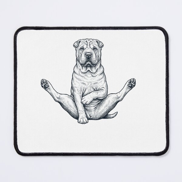 Item preview, Funny Chinese Shar Pei Yoga Pose Dog Mom Lover designed and sold by DoodleTortle.