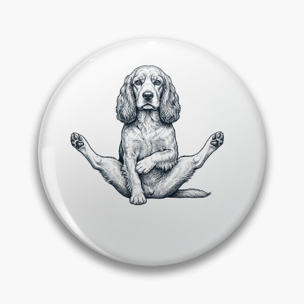 Item preview, Funny Cocker Spaniel Yoga Pose Dog Mom Lover designed and sold by DoodleTortle.