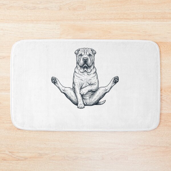 Item preview, Funny Chinese Shar Pei Yoga Pose Dog Mom Lover designed and sold by DoodleTortle.