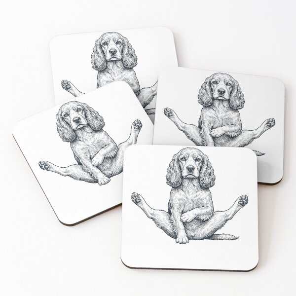Item preview, Funny Cocker Spaniel Yoga Pose Dog Mom Lover designed and sold by DoodleTortle.