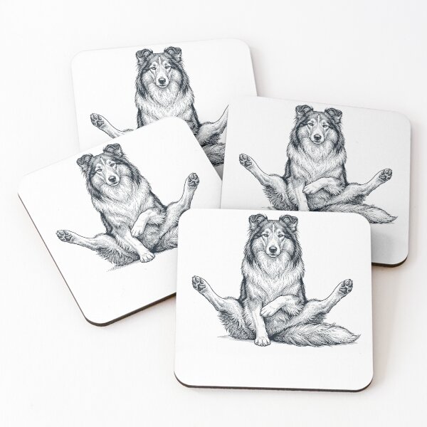 Item preview, Funny Collie Yoga Pose Dog Mom Lover designed and sold by DoodleTortle.