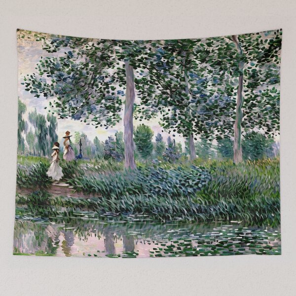 Item preview, Fishing on the River Epte: Quiet Anglers Along a Sunlit Waterway  designed and sold by artdesignsnow.