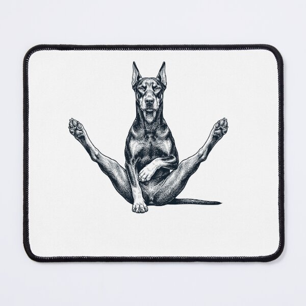 Item preview, Funny Doberman Pinscher Yoga Pose Dog Mom Lover designed and sold by DoodleTortle.