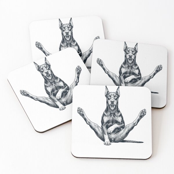 Item preview, Funny Doberman Pinscher Yoga Pose Dog Mom Lover designed and sold by DoodleTortle.
