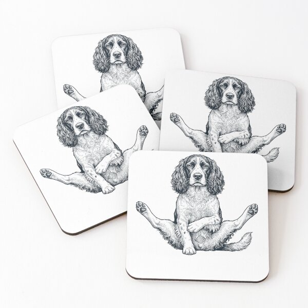 Item preview, Funny English Springer Spaniel Yoga Pose Dog Mom Lover designed and sold by DoodleTortle.