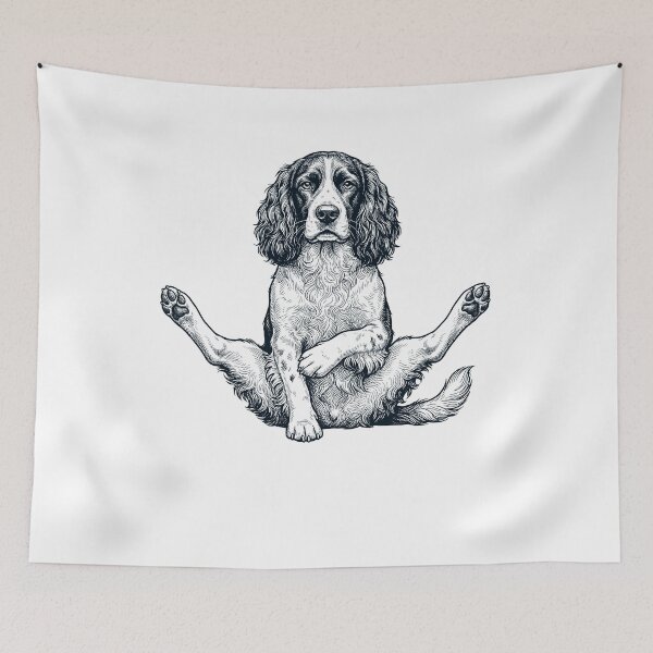 Item preview, Funny English Springer Spaniel Yoga Pose Dog Mom Lover designed and sold by DoodleTortle.