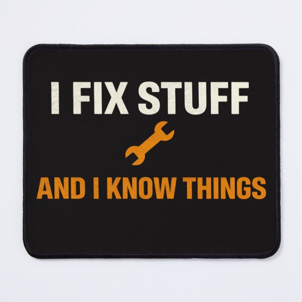Item preview, I Fix Stuff Shirt Funny Handyman Gift Dad Mechanic DIY Tools T-Shirt designed and sold by MoosElkPL.