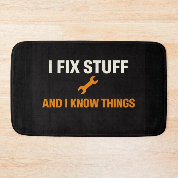 Item preview, I Fix Stuff Shirt Funny Handyman Gift Dad Mechanic DIY Tools T-Shirt designed and sold by MoosElkPL.