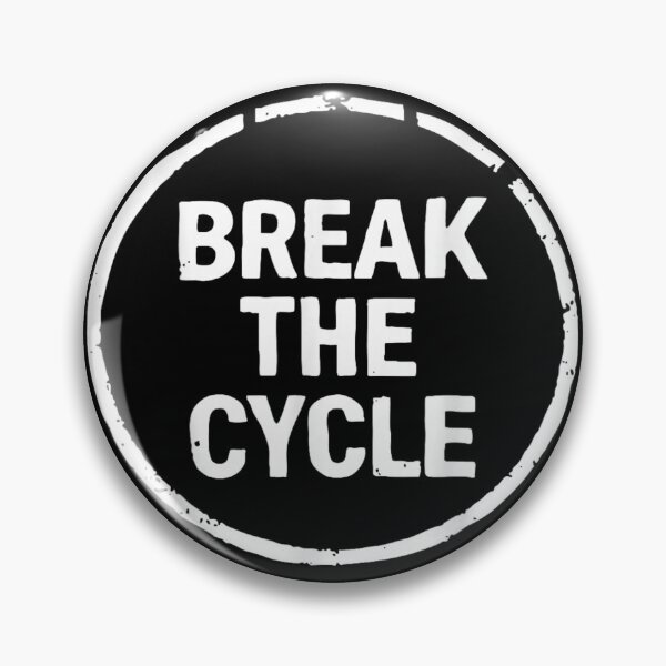 Item preview, Minimalist Break The Cycle Text Art For Mental Health And Personal Growth designed and sold by Chaya Reid.